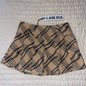 NWT I.Am.Gia Plaid Skirt